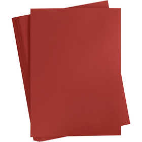 Card, A2, sheet 420x594 mm, 180 g, dark red, 100 sheet/ 1 pack [HOB-21329]