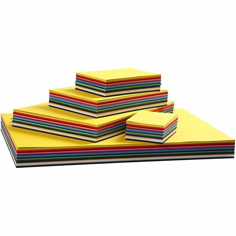 Creative Card, A3,A4,A5,A6, 180 g, assorted colours, 1500 ass sheets/ 1 pack [HOB-21421]