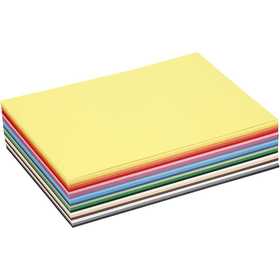 Creative Card, A5, sheet 148x210 mm, 180 g, assorted colours, 300 ass sheets/ 1 pack [HOB-21425]