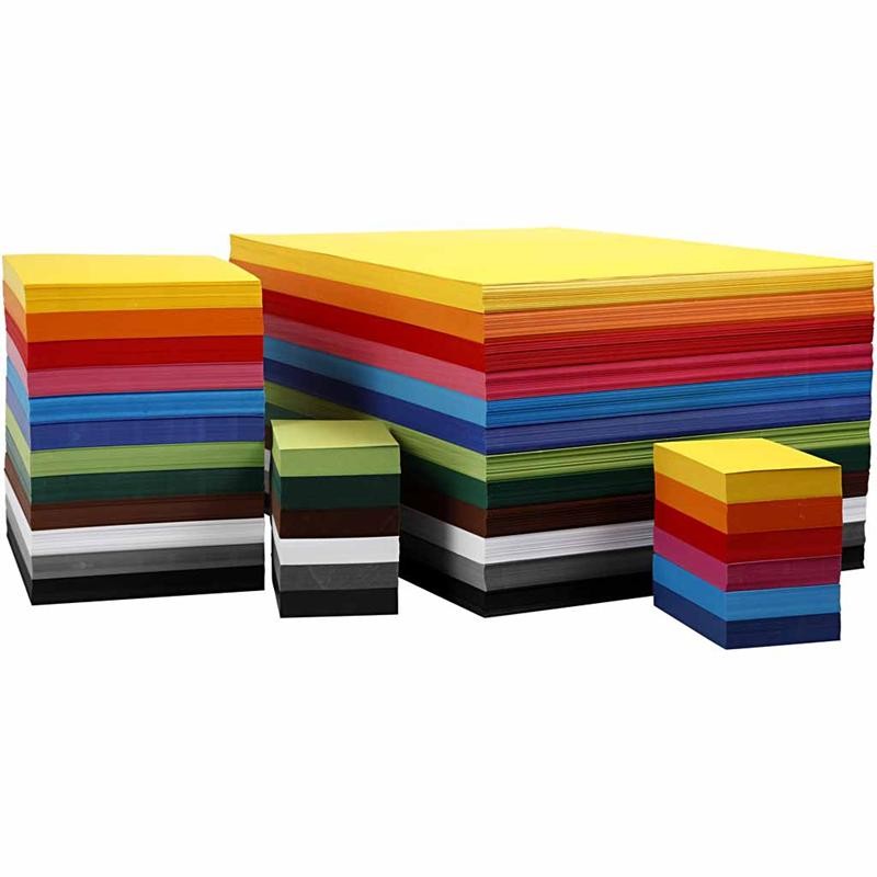 Coloured Card, A6, sheet 105x148 mm, 180 g, assorted colours, 12x100 sheet/ 1 pack [HOB-21428]