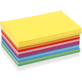 Spring Cardboard, A6, sheet 105x148 mm, 180 g, assorted colours, 300 ass sheets/ 1 pack [HOB-21436]