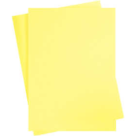 Card, A2, 420x594 mm, 180 g, light yellow, 10sheet/ 1 pack [HOB-21511]