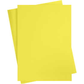 Card, A2, sheet 420x594 mm, 180 g, sun yellow, 10 sheet/ 1 pack [HOB-21512]