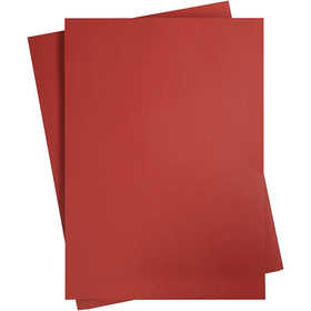 Card, A2, sheet 420x594 mm, 180 g, dark red, 10 sheet/ 1 pack [HOB-21529]