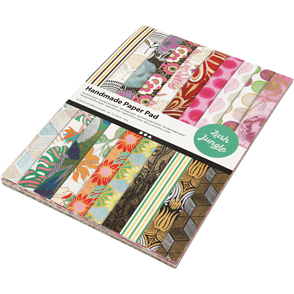 Handmade Paper Pad, A4, sheet 210x297 mm, 110-150 g, 20 sheet/ 1 pack [HOB-21637]