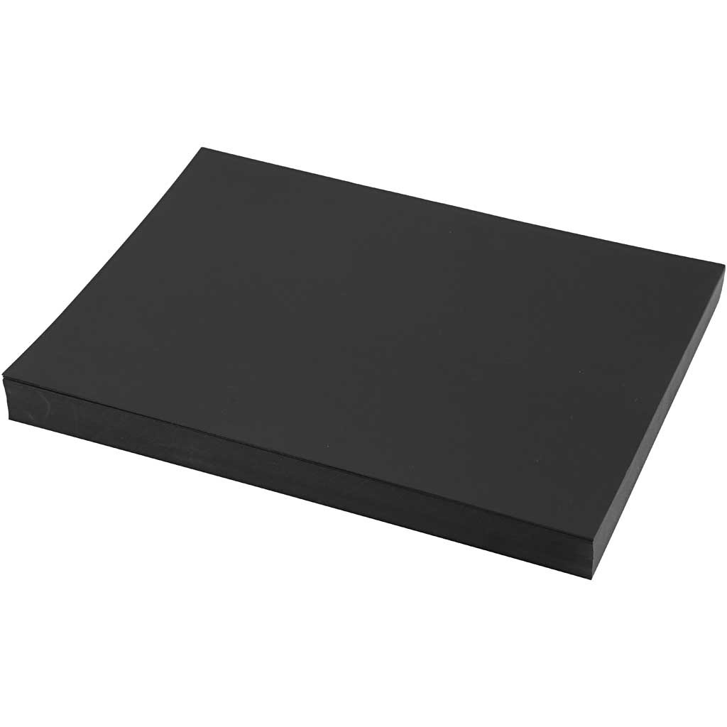 Card, A4, sheet 210x297 mm, 200 g, black, 100 sheet/ 1 pack [HOB-21655]