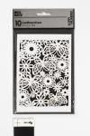 Lace Patterned cardboard, sheet 10,5x15 cm, 200 g, white, 10 pc/ 1 pack [HOB-216901]