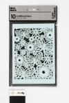 Lace Patterned cardboard, sheet 10,5x15 cm, 200 g, light blue, 10 pc/ 1 pack [HOB-216918]