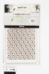 Lace Patterned cardboard, sheet 10,5x15 cm, 200 g, off-white, 10 pc/ 1 pack [HOB-216921]