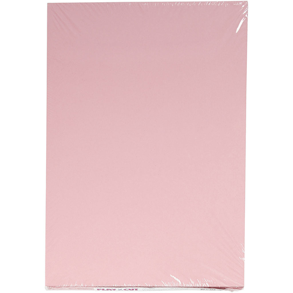 Card, A4, sheet 210x297 mm, 180 g, light pink, 100 sheet/ 1 pack [HOB-21716]