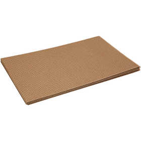 Corrugated Card, sheet 25x35 cm, 120 g, 10 sheet/ 1 pack [HOB-21963]