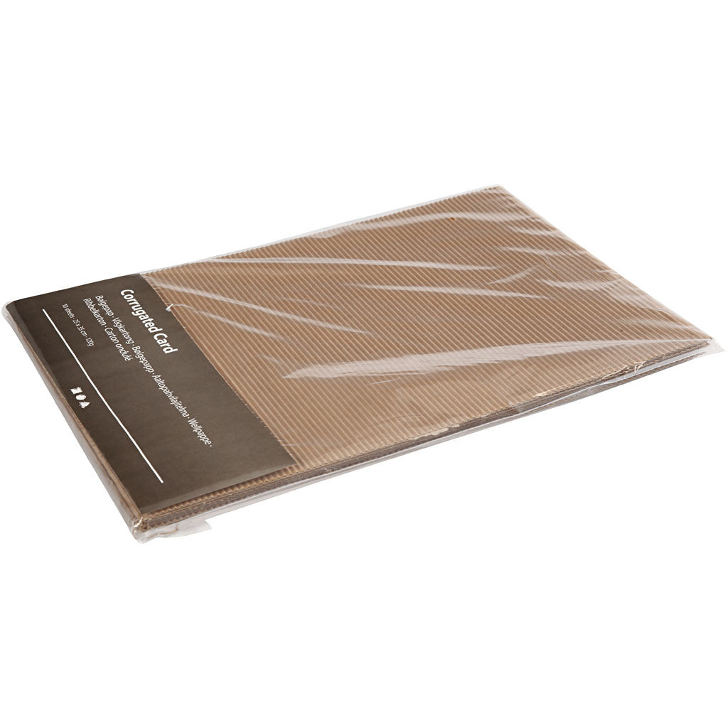 Corrugated Card, sheet 25x35 cm, 120 g, 10 sheet/ 1 pack [HOB-21963]