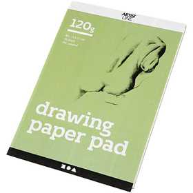 Drawing Paper Pad, A5, sheet 148x210 mm, 120 g, white, 30 sheet/ 1 pc [HOB-22105]
