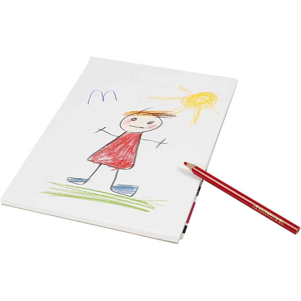 Drawing Pad, A4, sheet 210x297 mm, 120 g, white, 50 sheet/ 1 pc [HOB-22120]