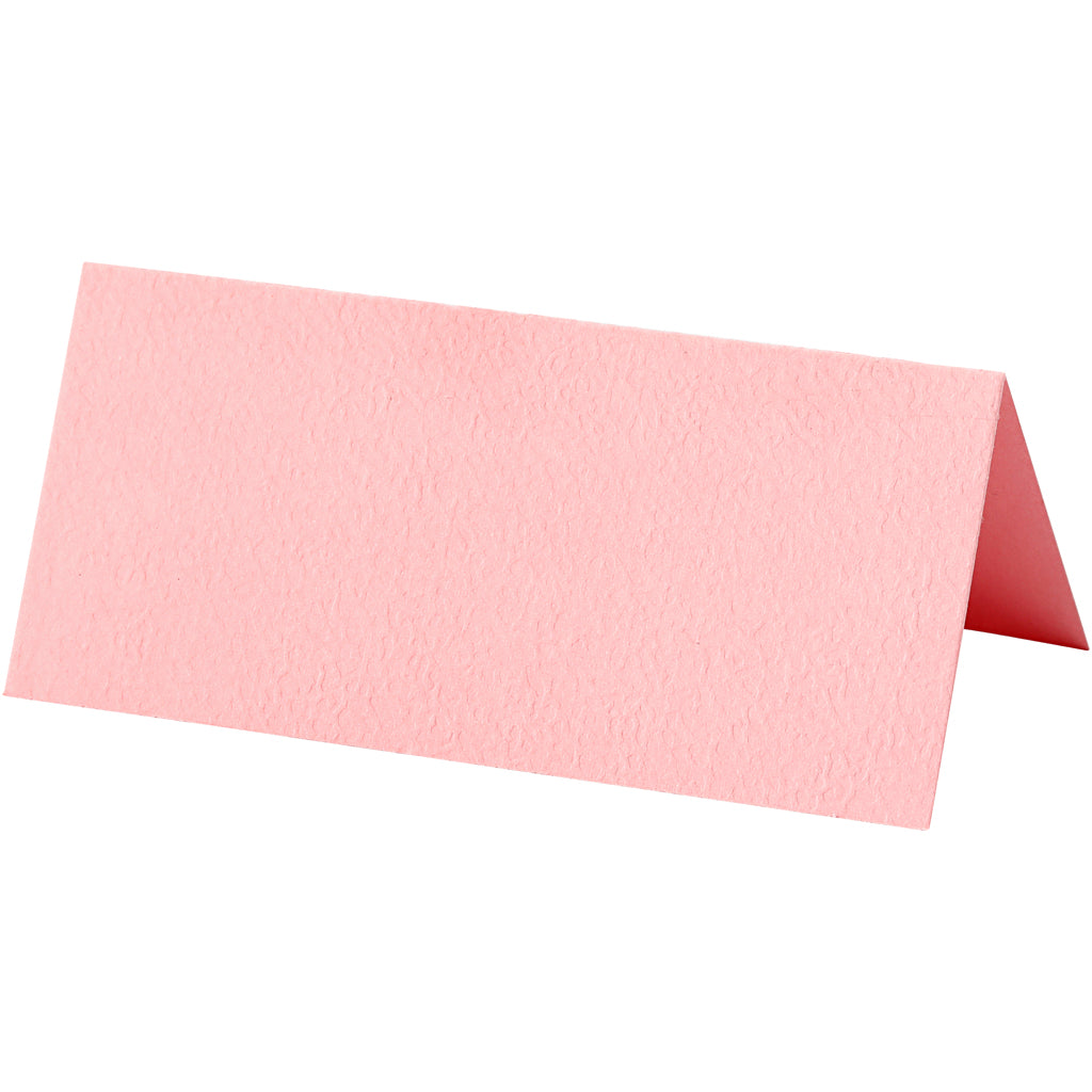 Table place cards, size 9x4 cm, 220 g, light red, 20 pc/ 1 pack [HOB-228719]