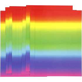 Rainbow Card, A4, sheet 210x297 mm, 180 g, 10 sheet/ 1 pack [HOB-229830]