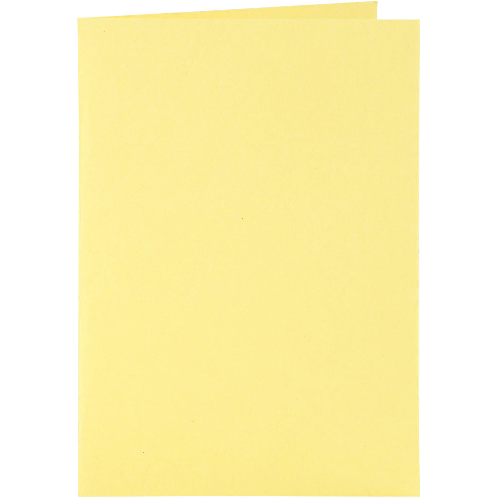 Cards and envelopes, card size 10,5x15 cm, envelope size 11,5x16,5 cm, 110+220 g, yellow, 6 set/ 1 pack [HOB-23012]