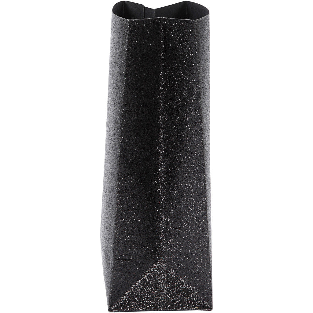 Paper Bag, H: 17 cm, size 6x9 cm, 170 g, black, 8 pc/ 1 pack [HOB-23139]