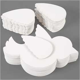Bird, L: 25 cm, 400 g, white, 100 set/ 1 pack [HOB-23314]