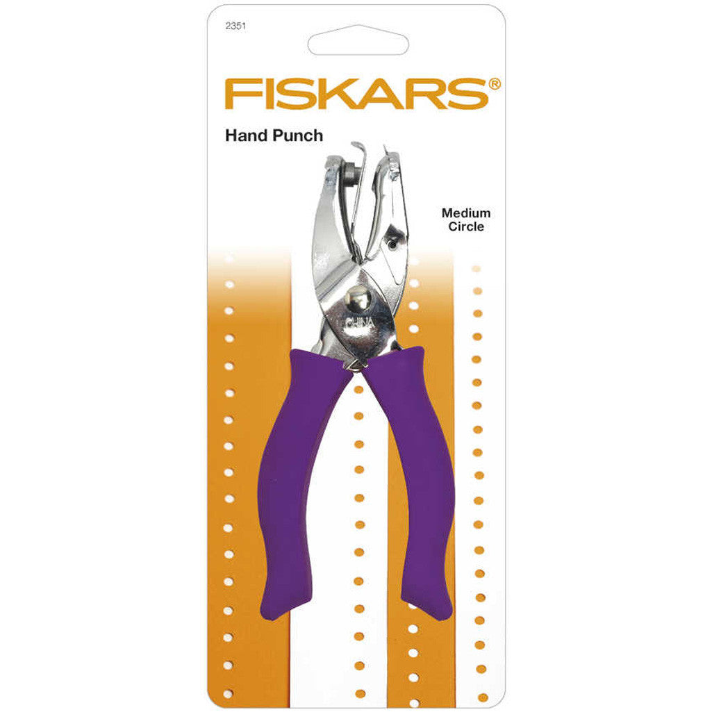 Fiskars Hand Punch, Medium Circle, hole size 3 mm, 1 pc [HOB-2351]