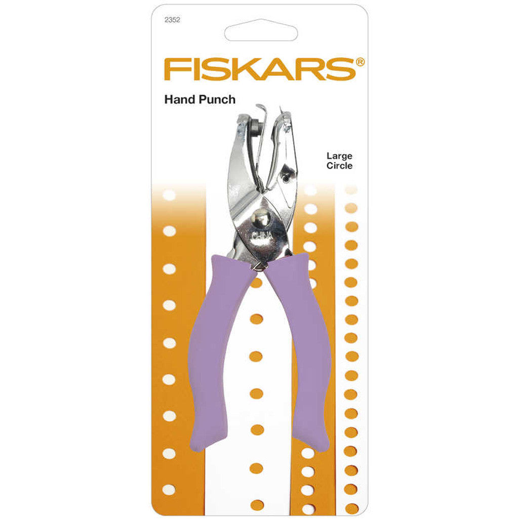 Fiskars Hand Punch, Large Circle, hole size 6 mm, 1 pc [HOB-2352]