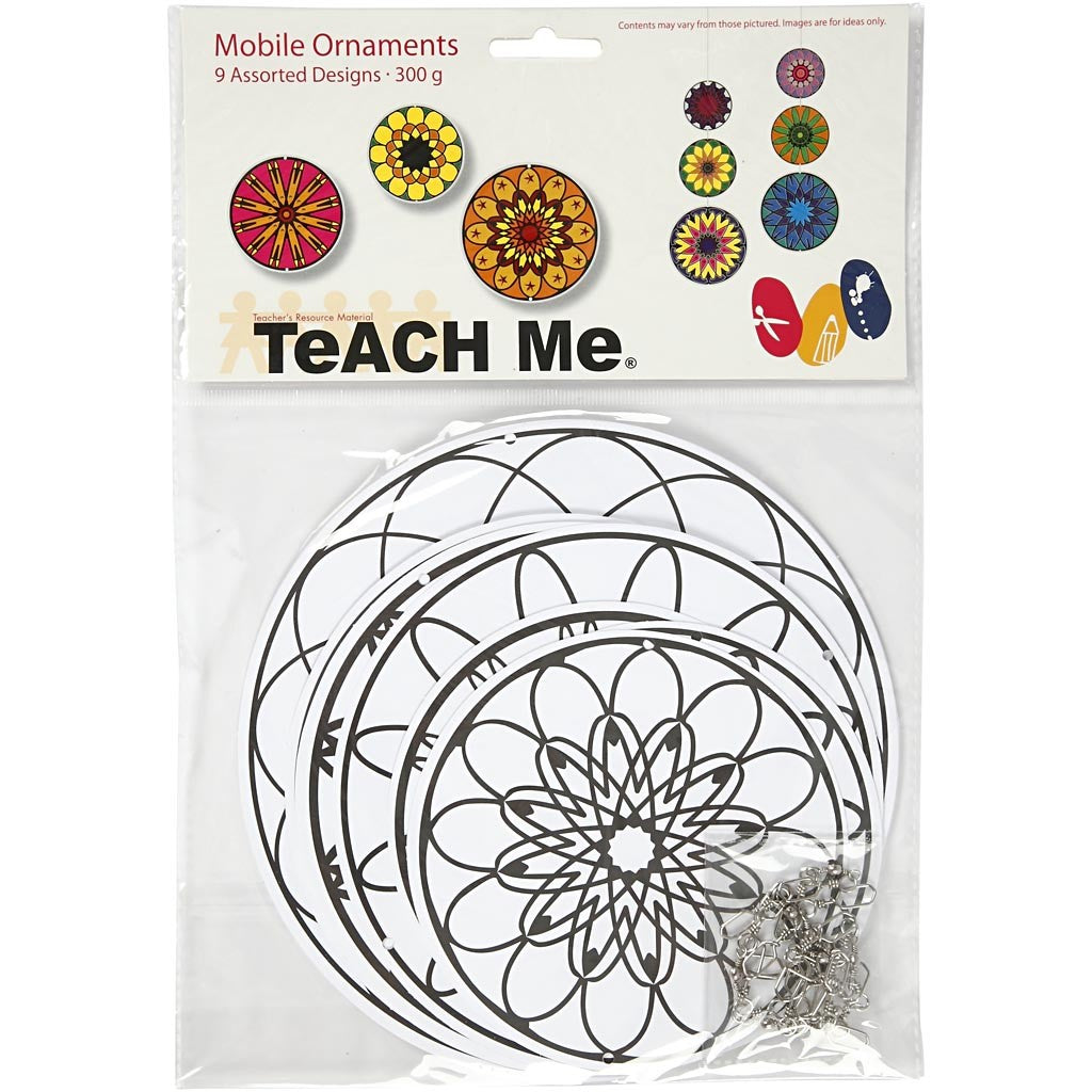 Mobile Ornaments with Motifs, dia. 12+15+18 cm, 300 g, 3 set/ 1 pack [HOB-235810]