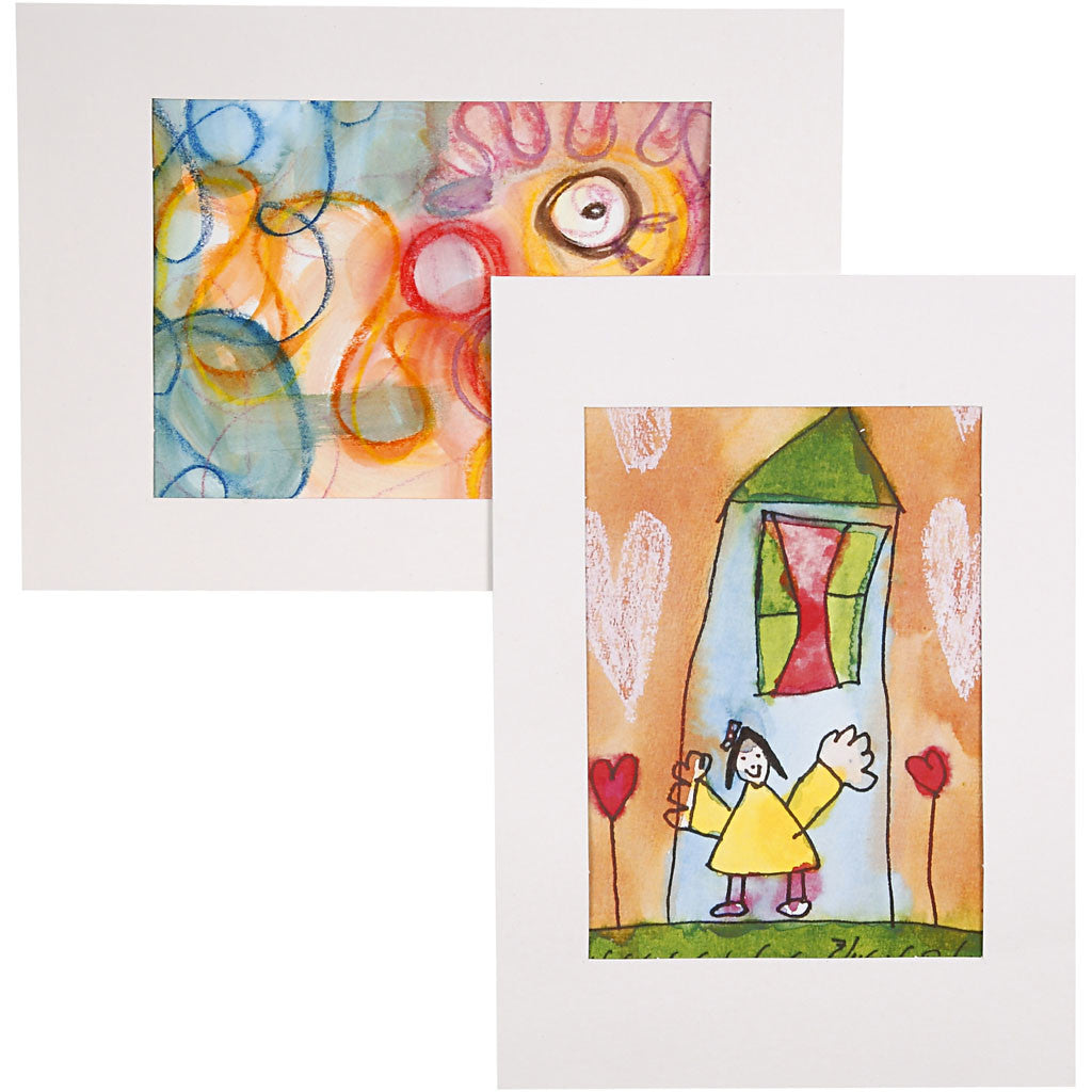 Picture Mount, size 19,8x28 cm, 500 g, white, 100 pc/ 1 pack [HOB-23598]