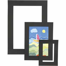 Picture Mount, thickness 0,4 mm, 270 g, black, 75 pc/ 1 pack [HOB-23602]