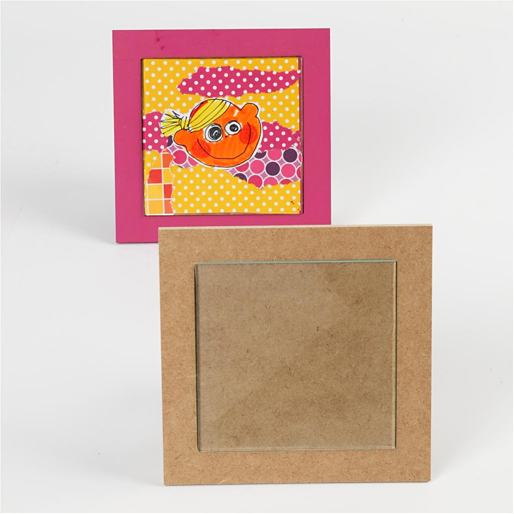 Trivet with Glass Plate, size 15x15x0,5 cm, 6 pc/ 1 pack [HOB-23607]