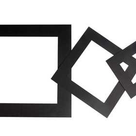 Picture Mount, thickness 0,4 mm, 270 g, black, 75 pc/ 1 pack [HOB-23612]