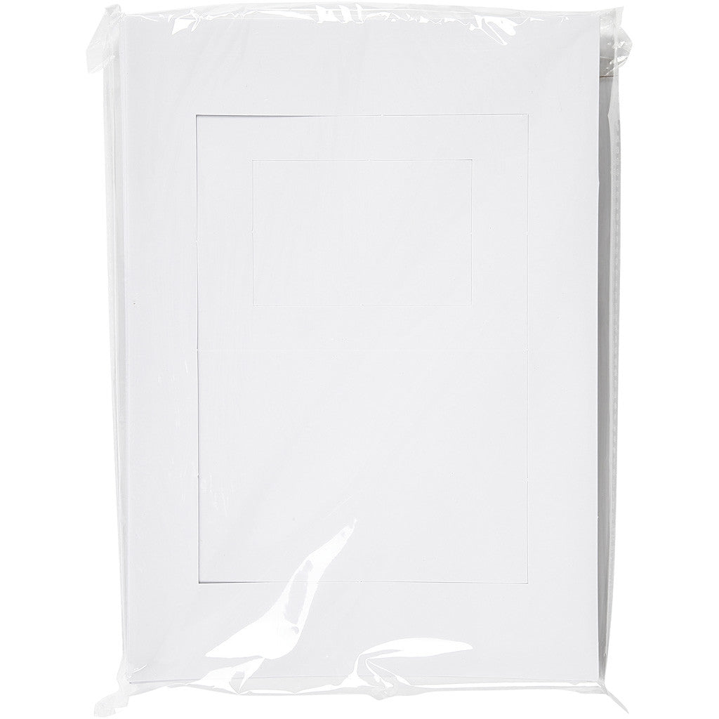Picture Mount, size A4+A6, 230 g, white, 2x60 pc/ 1 pack [HOB-23630]