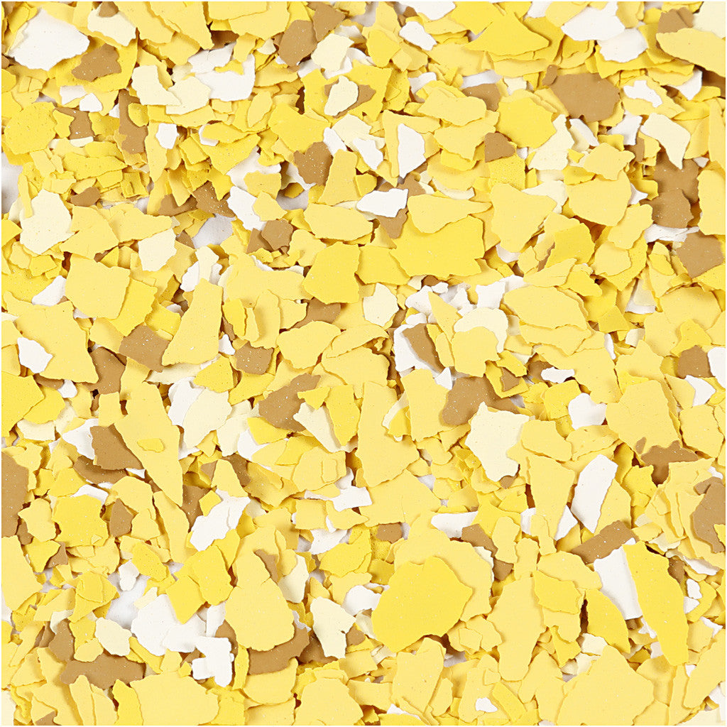 Terrazzo Flakes, yellow, 90 g/ 1 tub [HOB-24592]