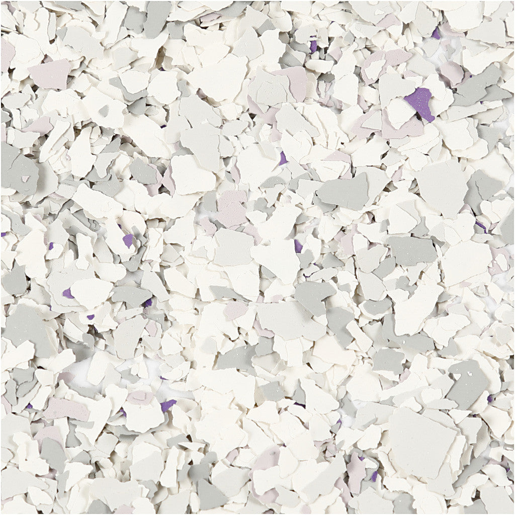 Terrazzo Flakes, light grey, 90 g/ 1 tub [HOB-24593]