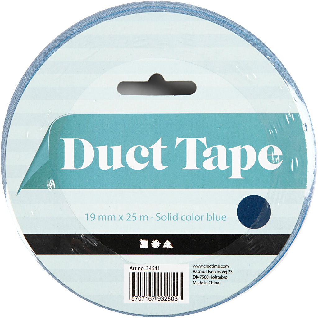 Duct Tape, W: 19 mm, blue, 25 m/ 1 roll [HOB-24641]