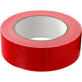 Duct Tape, W: 38 mm, red, 25 m/ 1 roll [HOB-24644]