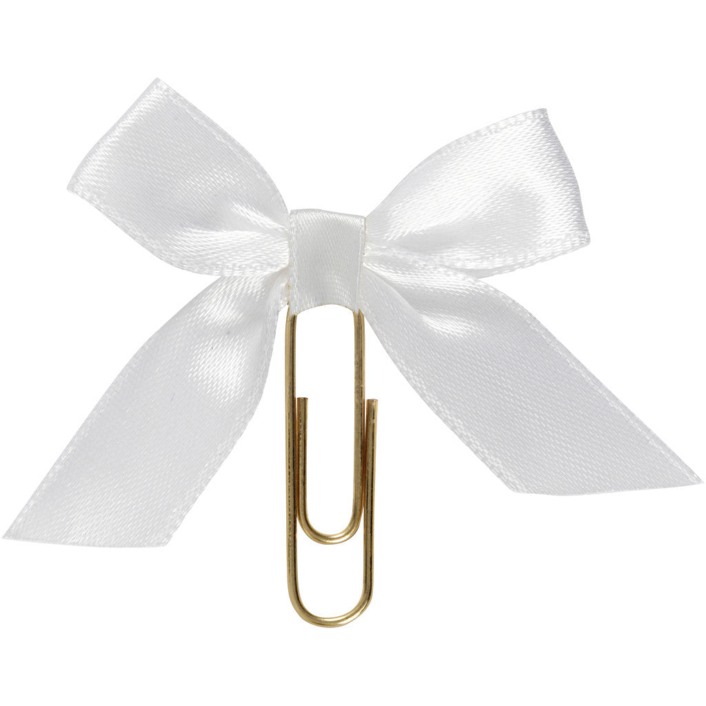 Metal Paperclips, size 40x70 mm, white, 5 pc/ 1 pack [HOB-247101]