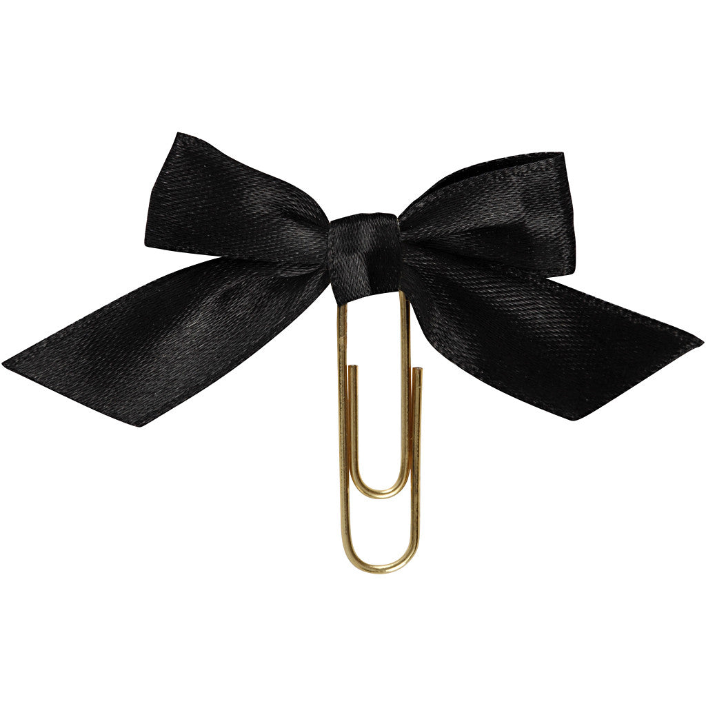 Metal Paperclips, size 40x70 mm, black, 5 pc/ 1 pack [HOB-247102]