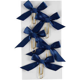 Metal Paperclips, size 40x70 mm, blue, 5 pc/ 1 pack [HOB-247104]