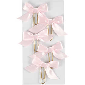 Metal Paperclips, size 40x70 mm, light red, 5 pc/ 1 pack [HOB-247109]