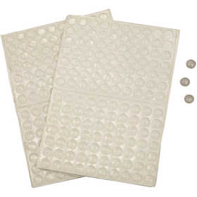 Silicone Dots, H: 1,5 mm, dia. 8 mm, 3x100 pc/ 1 pack [HOB-24802]