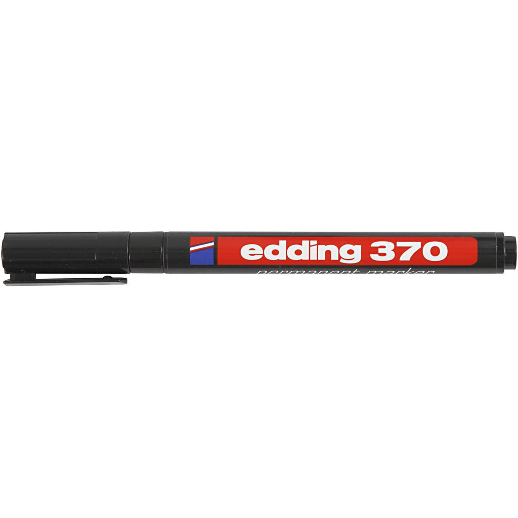 Edding 370 Marker, line 1 mm, black, 1 pc [HOB-25005]