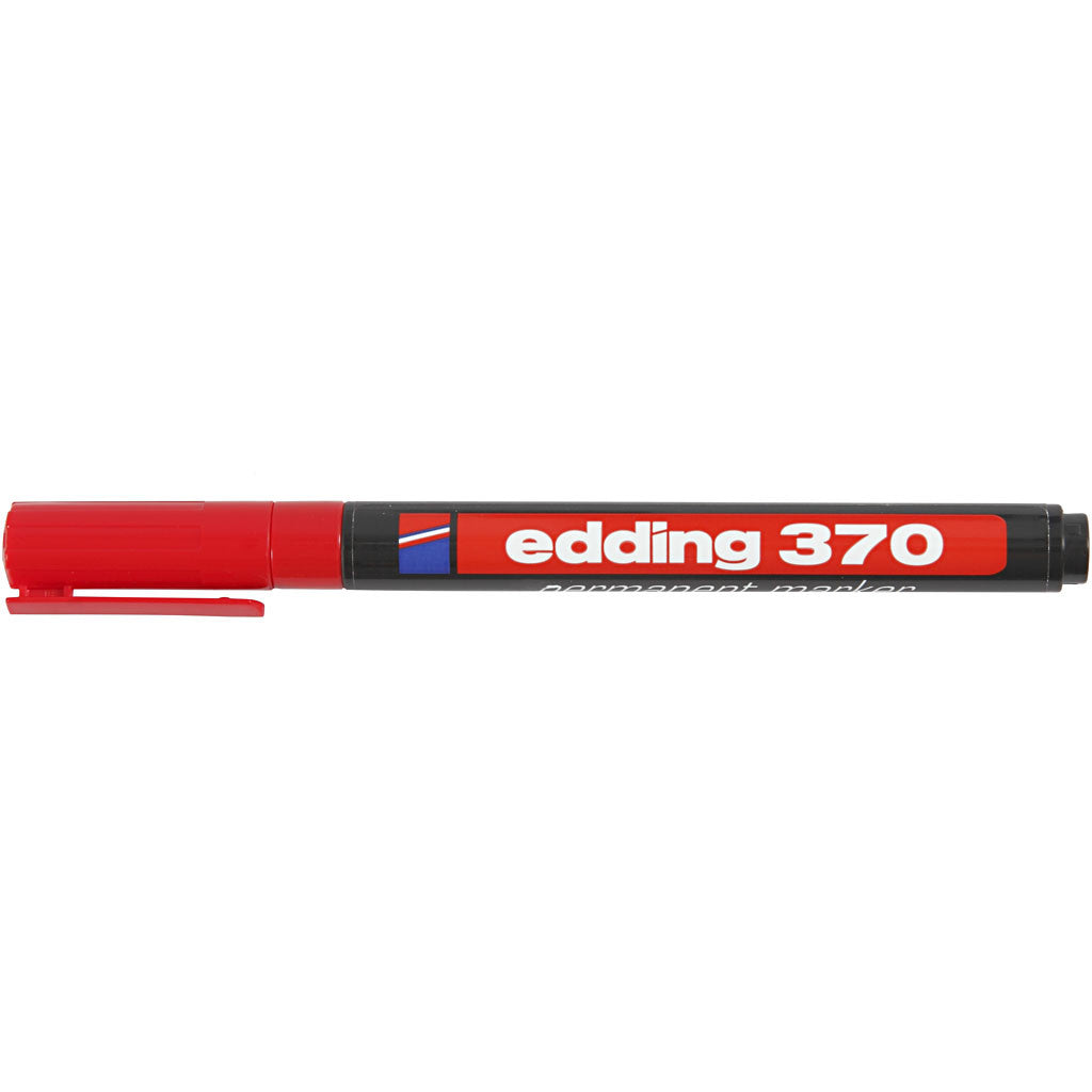Edding 370 Marker, line 1 mm, red, 1 pc [HOB-25006]