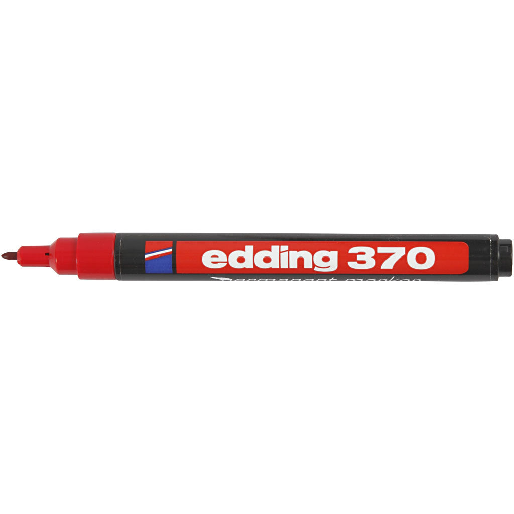 Edding 370 Marker, line 1 mm, red, 1 pc [HOB-25006]
