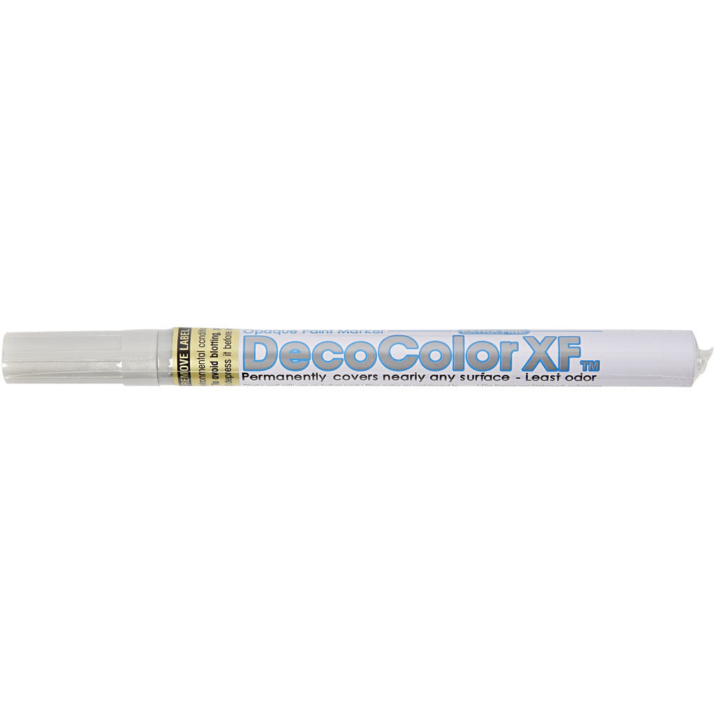 Deco Permanent Marker, line 0,8 mm, silver, 1 pc [HOB-25032]