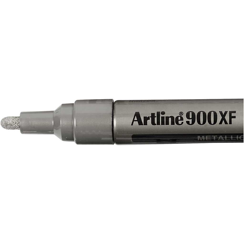 Deco Permanent Marker, line 2,3 mm, silver, 1 pc [HOB-25040]