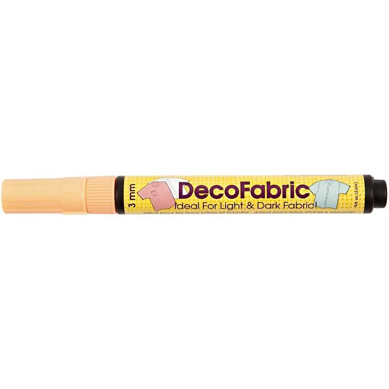 Deco Textile Markers, line 3 mm, neon colours, 6 pc/ 1 pack [HOB-25098]