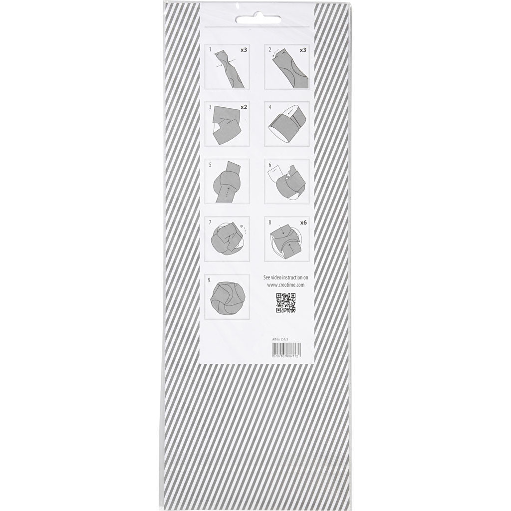 Click Ornaments, dia. 9 cm, size 5,5x28,4 cm, 9 set/ 1 pack [HOB-25123]