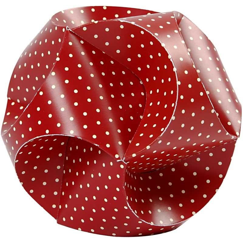 Click Ornaments, dia. 9 cm, size 5,5x28,4 cm, 9 set/ 1 pack [HOB-25134]