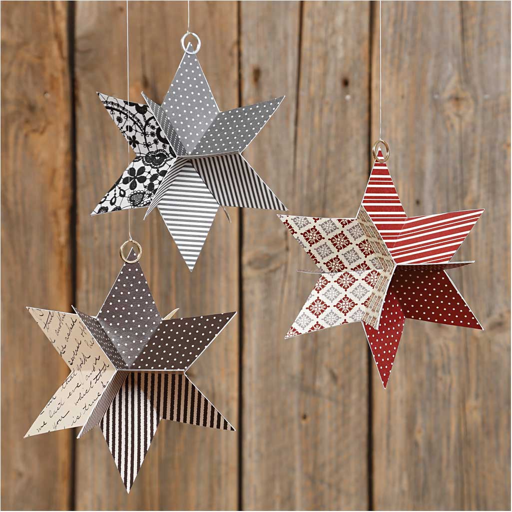 3D Stars, dia. 15 cm, 300 g, 3 pc/ 1 pack [HOB-25233]