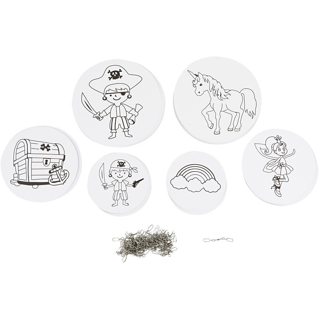 Mobile Ornaments with Motifs, dia. 12+15+18 cm, 300 g, white, 20 set/ 1 pack [HOB-25460]